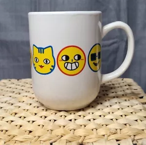 Royal Norfolk Emoji Gesichter Smiley Gesichter & Gesichtsgefühle auf einem weißen Kaffeebecher - Bild 1 von 9