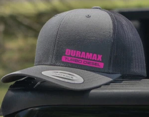 Sombrero de camionero Duramax diésel rosa/carbón - Imagen 1 de 5