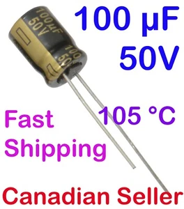 2/4/10/20pcs 100uF 50V 8x11.5mm 105°C Panasonic FM For PC TV AUDIO VIDEO HiFi - Picture 1 of 1