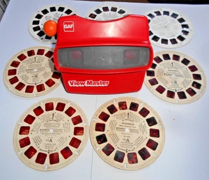 View-Master 3D de los años 80 con 4 Superman Shazam de los años 80 y 3 Sesame Street - Imagen 1 de 3