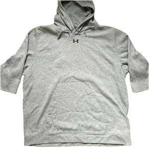 Under Armour Herren 4XL grau Cold Gear Hoodie Sweatshirt 1/2 Arm Gym Workout - Bild 1 von 11