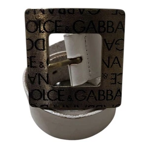Dolce And Gabbana White Belt Y2K Gal - Picture 1 of 4