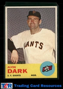 1963 Topps #258 Alvin Dark - Picture 1 of 2