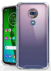 Aquaflex TPU Anti-shock Transparent Étui Slim Housse pour Motorola Moto G7 Play - Photo 1 sur 7