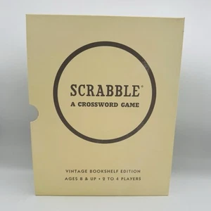Scrabble Vintage Bookshelf Edition WS Game Company Deluxe Board Game Book - Picture 1 of 4
