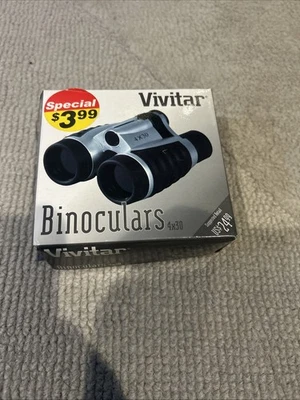 Vivitar Compact 4x30 Binoculars Lightweight with Travel Case - Image 1 of 3