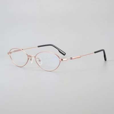 Monturas de gafas ópticas RX vintage de titanio puro ojo de gato para mujer 55-19-147 Foto 1 de 4