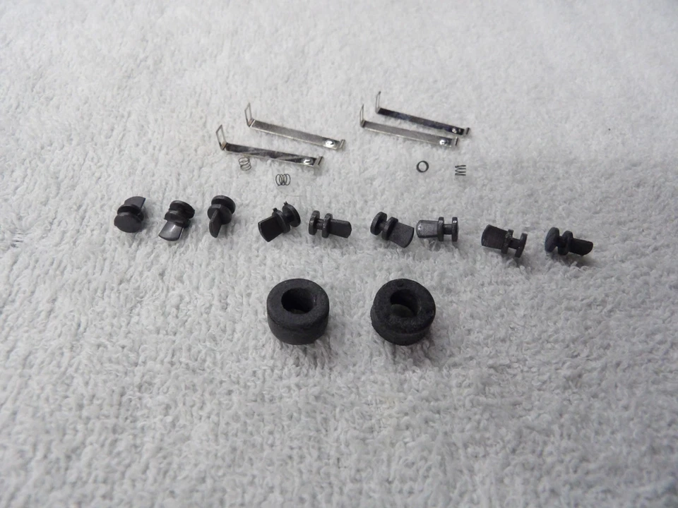 (new) aurora magnatraction ho slot car guide pins tires pickup shoes and springs - Image 1 of 3