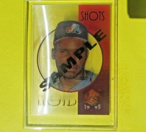CLIFF FLOYD 1995  SAMPLE CLEAR SHOTS  Pinnacle  #CS8  Montreal Expos