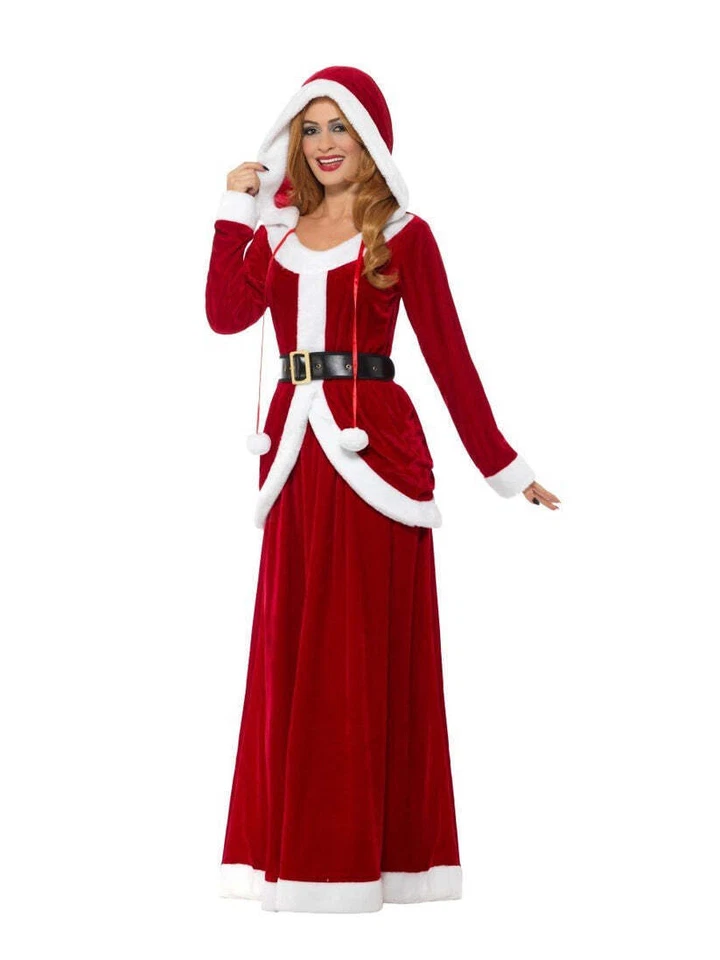 Smiffys 48203s Red Deluxe Ms. Claus Costume