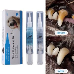Pet Dog Cat Teeth Cleaning Kit for Dental Care Tartar Remover Pen Fresh Breath