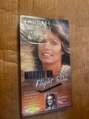 RARE NEW/SEALED VHS MOVIE - "MURDER ON FLIGHT 502" - 1975 -(FARRAH FAWCETT) - Image 1 of 2