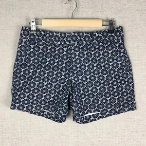 Tommy Hilfiger Classic Chino Shorts Women's Size 4 Navy Floral Flower 5" Inseam - Picture 1 of 7