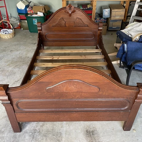 Antique Walnut  Bed Cover