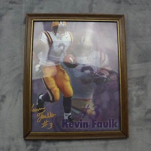 Kevin Faulk #3 Framed Sign Autographed LSU All American Football Picture - Picture 1 of 11