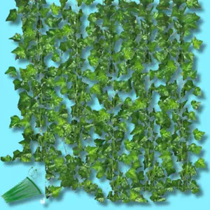 12 Strands 84 Feet Artificial Ivy Vines Leaves, Silk Garland Fake Home Kitchen - Picture 1 of 6