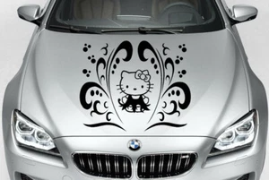 HELLO KITTY TRIBAL CUSTOM PERSONALIZE VINYL DECAL CAR TRUCK HOOD SIDE - Foto 1 di 8