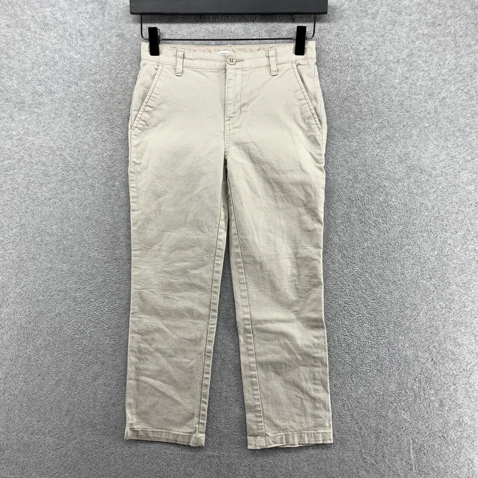 Old Navy Pants Boys Size 10 Beige Flat Front Built In Flex Straight Chino - Image 1 of 4