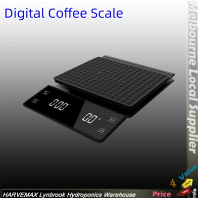 Digital Coffee Scale with Timer 0.1g/3KG High Precision Kitchen Scale Waterproof - image 1 of 4