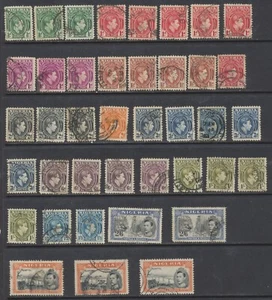 Nigeria Stamps 1938: 0.5d to 5/-: SG49,50a,b,51,52,a,b,53;55;56/9; - Picture 1 of 1