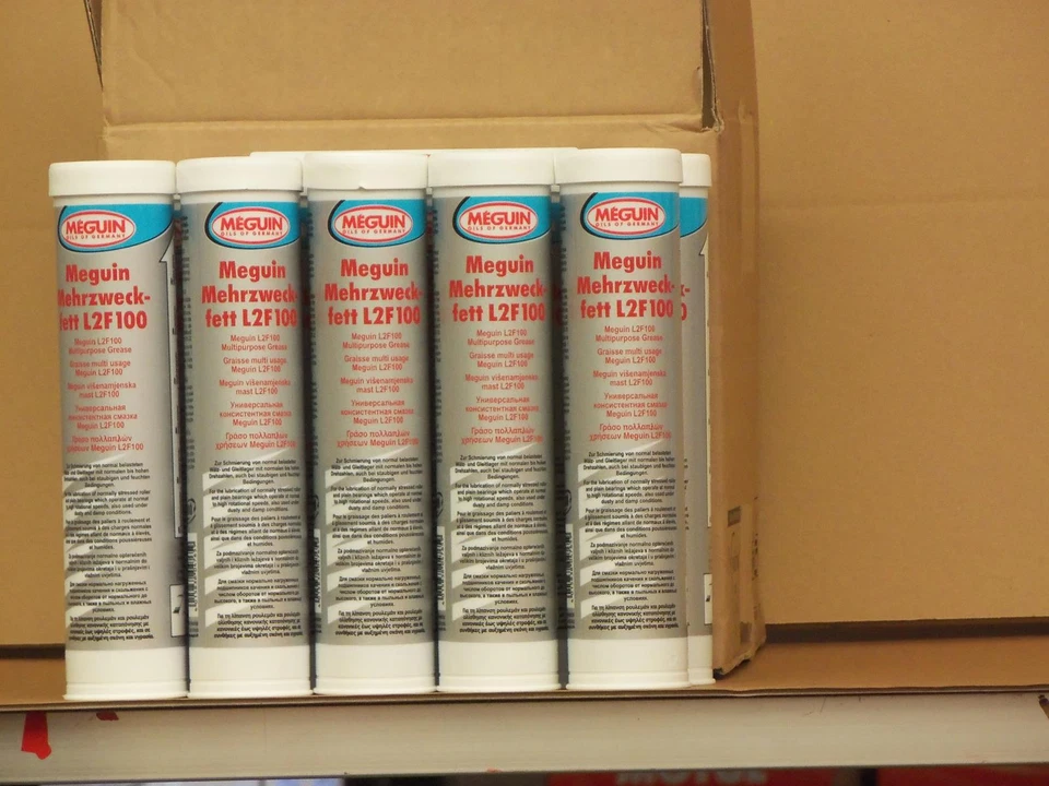 12,48€/kg Meguin Graphitfett L2F100 10 x 400 gr Kartuschen  Universal Fett - Bild 1 von 1