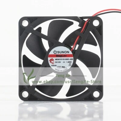 ME60151V2-000C-A99 DC12V 0.14A 1.68W 6015 6CM 2-Wire Axial Original Cooling Fan - Image 1 of 4
