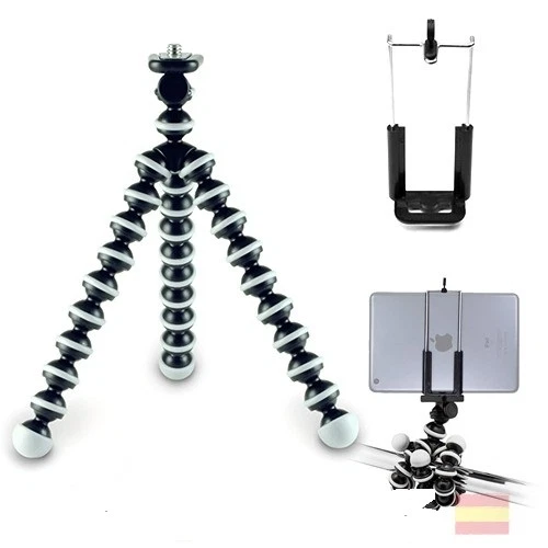 SOPORTE TRÍPODE ARAÑA FLEXIBLE TAMAÑO L ARTICULADO UNIVERSAL PARA MÓVIL Y CÁMARA - Imagen 1 de 4