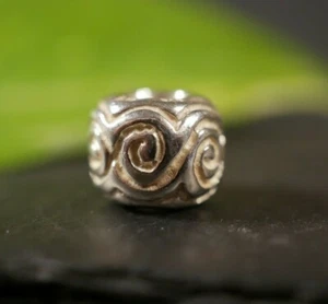 Schöner 925 Silber Anhänger Charm Bead Pandora Signiert ALE Wirbel Labyrinth  - Bild 1 von 9