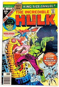 UNGLAUBLICHER HULK KING-SIZE ANNUAL #6 (1977) / SEHR GUTER ZUSTAND / PARAGON 1. AUFTRITT - Bild 1 von 2