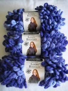Loops Boucles Hilado Mermelada de Uva 3.5 onzas cada Lote de 3 Madejas B - Imagen 1 de 4