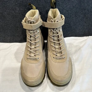 Doc Martens Combs Tech Combat Boots, Tan, Brand New, Men’s Size 9 - Picture 1 of 4
