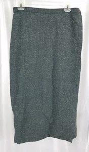 Falda envolvente Eileen Fisher New York para mujer gris calentada mezcla de seda talla 2 - Imagen 1 de 10