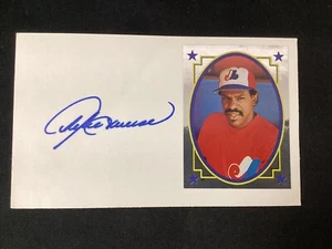 Andre Dawson Signed Index Card 3x5 Baseball Cubs Expos HOF Autograph TPG 1 - Picture 1 of 2
