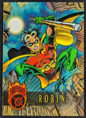 Tarjeta de cómics Robin 2014 Cryptozoic Outburst Firepower DC #21 (nuevo) Foto 1 de 2