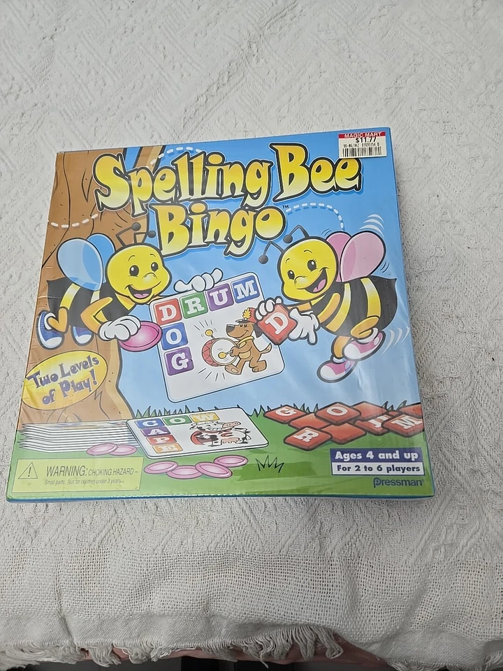 Spelling Bee Bingo Great Game for Preschool Kids Ages 4 From Pressman