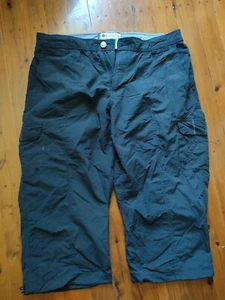 Columbia Titanium Packable Cargo Pants Shorts Women's Size 10 VGC Black - Picture 1 of 5