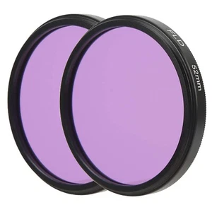 Paquete de 2 engranajes fotográficos 52 mm alta definición FLD luz fluorescente - filtro de luz diurna - Imagen 1 de 2