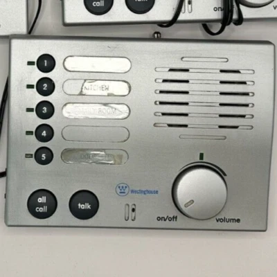 Lot of 3 Westinghouse Add-On Doorbell 5-Channel Wireless Radio Intercom WHI-5S - Image 1 of 4