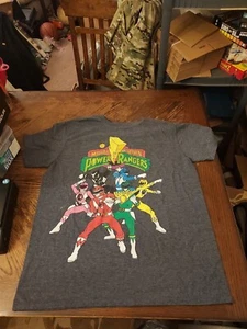 Mighty Morphin Power Rangers Men's Large Blue Graphic T-Shirt Morphin Heroes - Picture 1 of 11