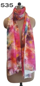 Designer Floral Print Large Women's/Ladies Spring/Summer Modal Scarf/Stole/Shawl - Picture 1 of 2