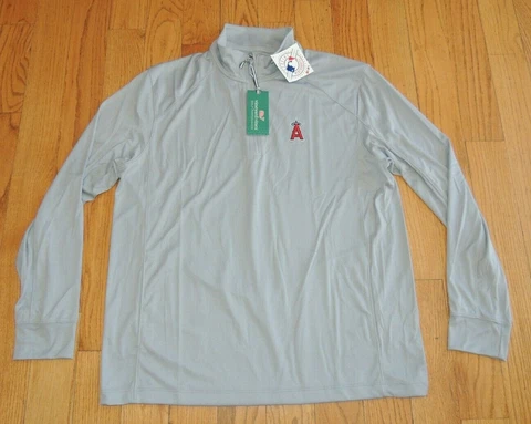 NWT MENS VINEYARD VINES MLB LOS ANGELES ANGELS 1/4 1/2 ZIP JACKET L $125 Cover