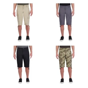 Men's Below the Knee Messenger Cargo Shorts - Cell Phone Pocket - Trending Style - Picture 1 of 9