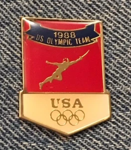 Pin Olímpico de Esgrima ~ Equipo de Estados Unidos ~ Juegos de Verano de 1988 ~ Seúl ~ por HoHo NYC - Imagen 1 de 3