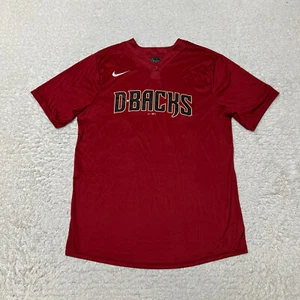 Arizona Diamondbacks Shirt Men Medium Red Baseball MLB 25 Nike Training - Picture 1 of 13