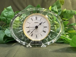Staiger Quartz clock with a lead crystal case made in West Germany. - Picture 1 of 5