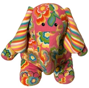 Melissa & Doug Sally der Elefant rosa Flower Power 16 Zoll Stofftier Plüsch Regenbogen - Bild 1 von 7