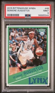 2015 Rittenhouse WNBA #44 Seimone Augustus PSA 9 Minnesota Lynx - Picture 1 of 2