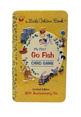 My First Go Fish Little Golden Book Card Game 60th Anniversary Tin Complete - Image 1 of 4