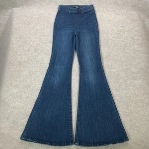 Judy Blue Super Flare Denim Jeans Womens Size 24 Blue Pull On Stretch Preppy - Picture 1 of 12
