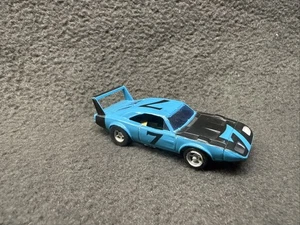 Aurora AFX Dodge Charger Daytona Flamethrower Ho Slot Car No 1976 Blue Superbird - Picture 1 of 10
